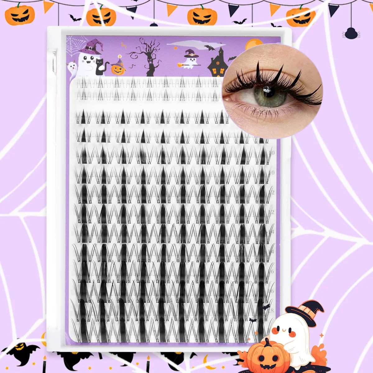 DIY Lash Clusters Wispy Eyelash Extensions Eyelashes Clusters with Lower Lashes Reusable Halloween Christmas Makeup