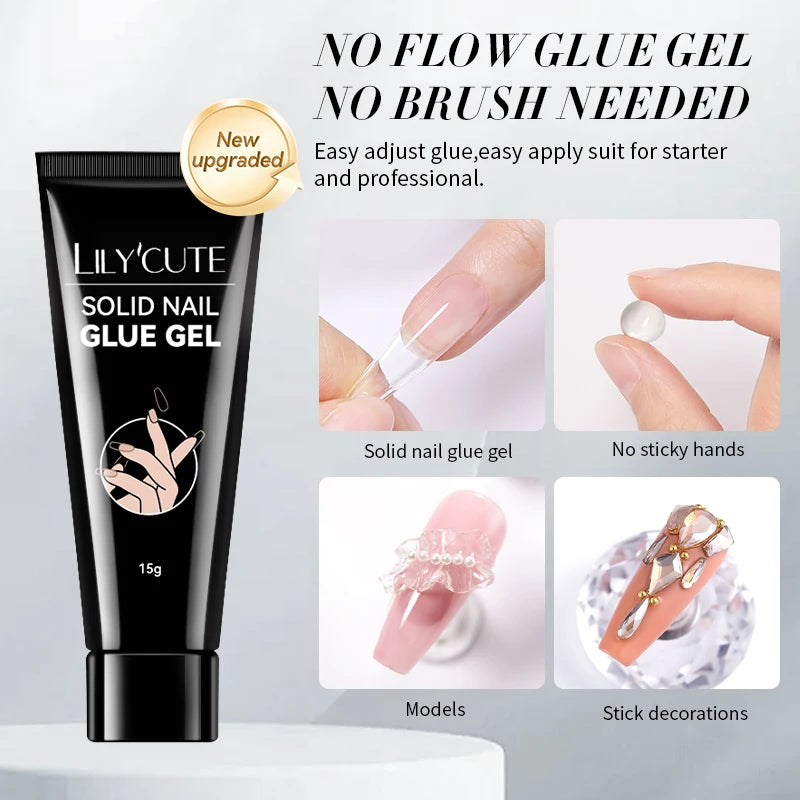 LILYCUTE 7ml Top Coat Function Gel Nail Polish Semi-permanent Soak off Reinforcement Base Gel For Nails Tools Gel Varnish