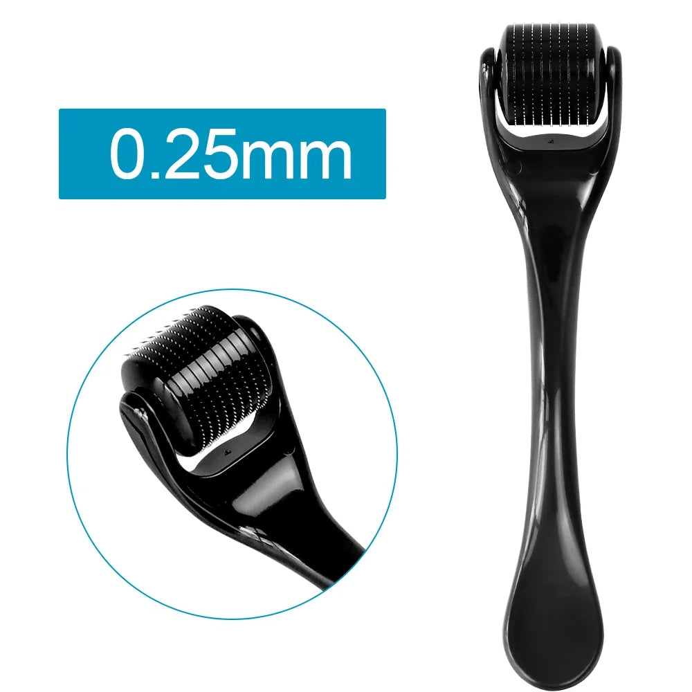 540 Titanium Derma Roller 0.2/0.25/0.3mm Micro Needle Roller Facial Body Skin Care Tool for Skin Repair Beard Growth Maintenance