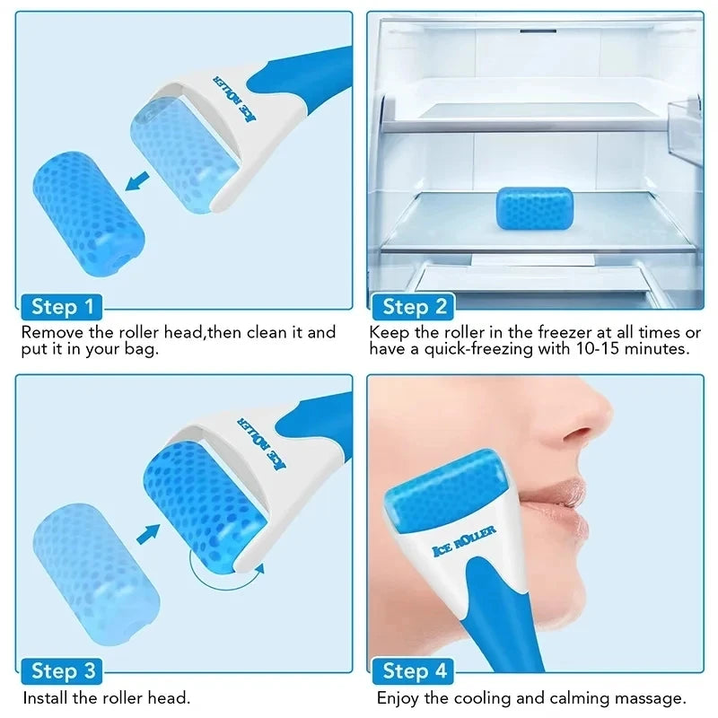 Ice Roller Massager Skin Lifting Tool Face Lift Massage Anti-wrinkles Pain Relief Face Skin Care Tools