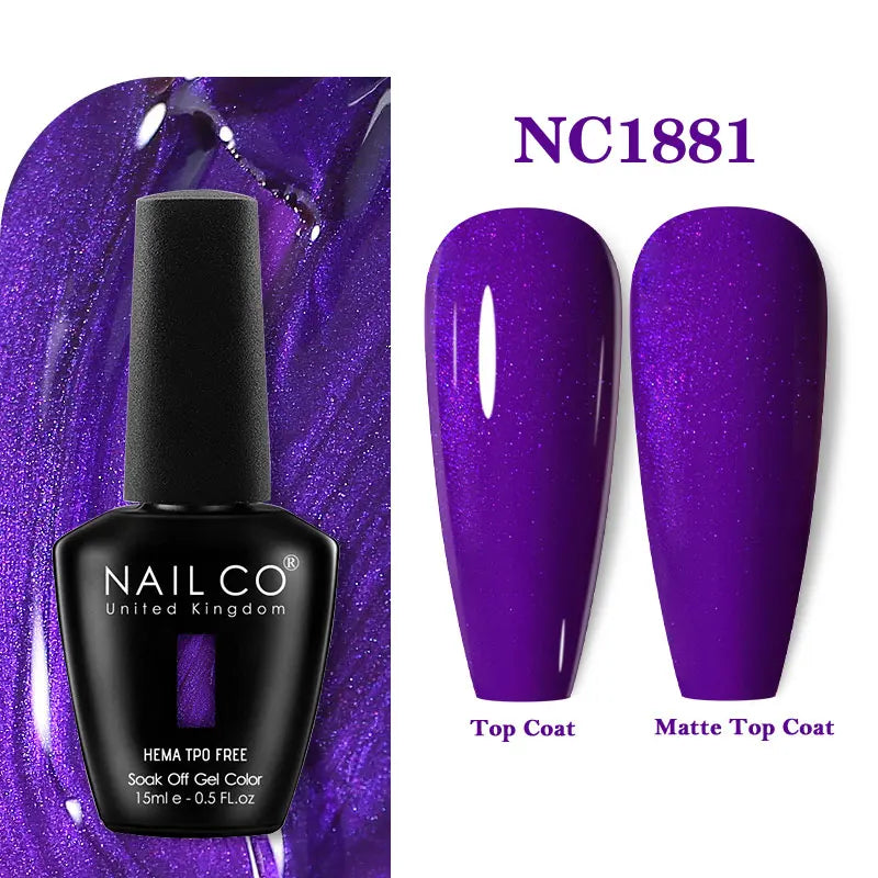 NAILCO 15ml TPO-Free Nail Gel Polish Vernis Semi Permanent Nails Art Manicure Design Hybrid Remover Gel Top Coat Ongle Gel UV