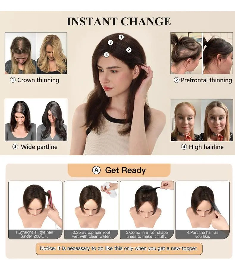 100% Human Hair 7X10cm Butterfly Hairnet Extensions Improve Hair Volume Hair Topper Wig Piece Swiss Lace Pieces Wigs for Women