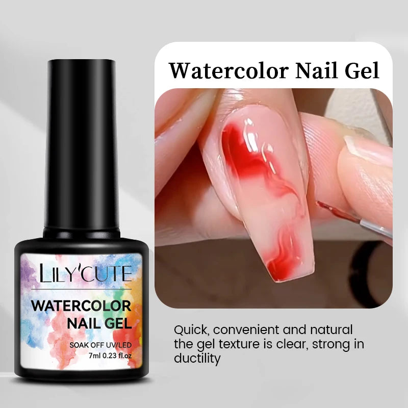 LILYCUTE 7ml Top Coat Function Gel Nail Polish Semi-permanent Soak off Reinforcement Base Gel For Nails Tools Gel Varnish