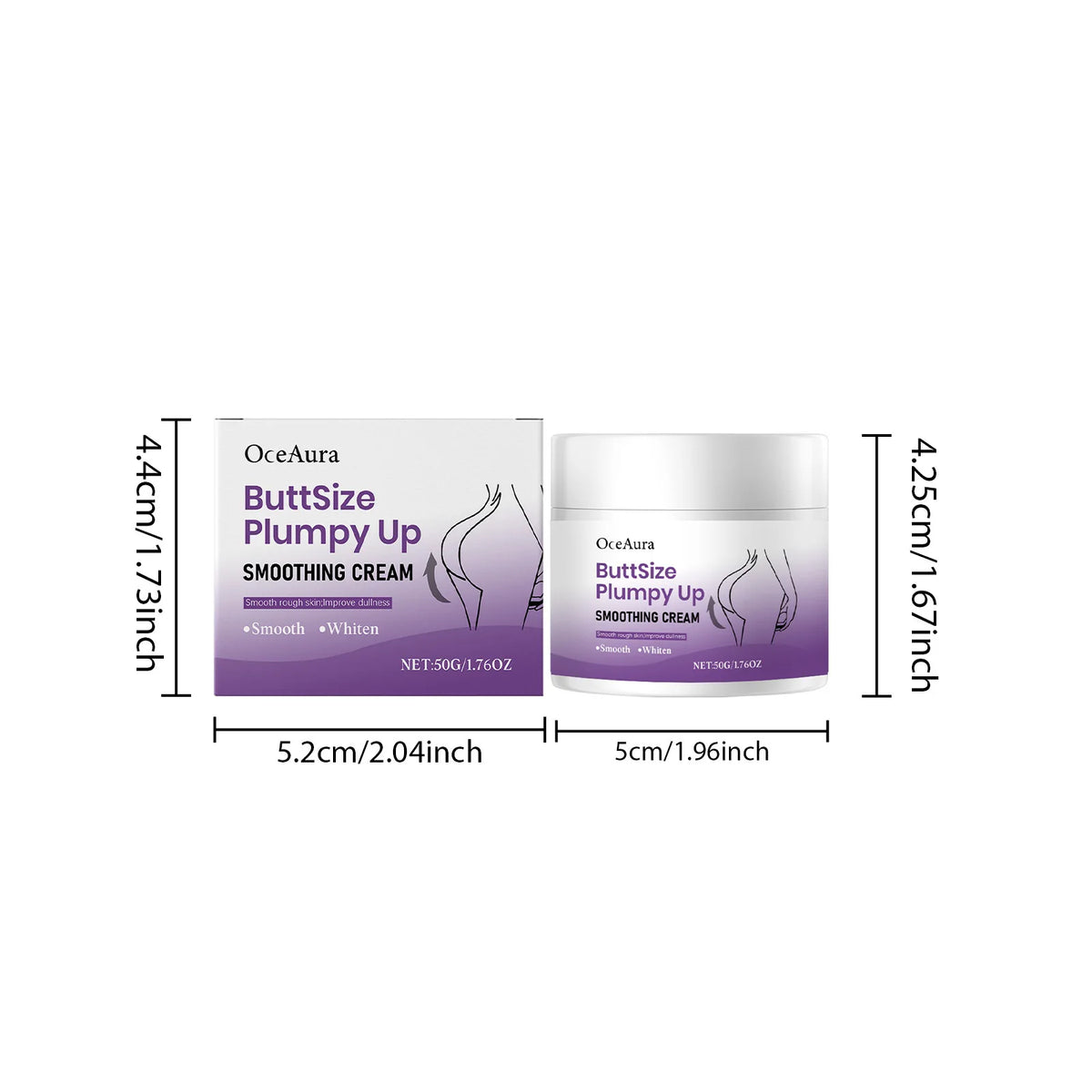 Buttsize Plumpy Up Smoothing Cream Massage Muscles Reduce Fat Mass Firm Skin Lift Shaping Buttocks Moisturize Enlarge Hip Lotion
