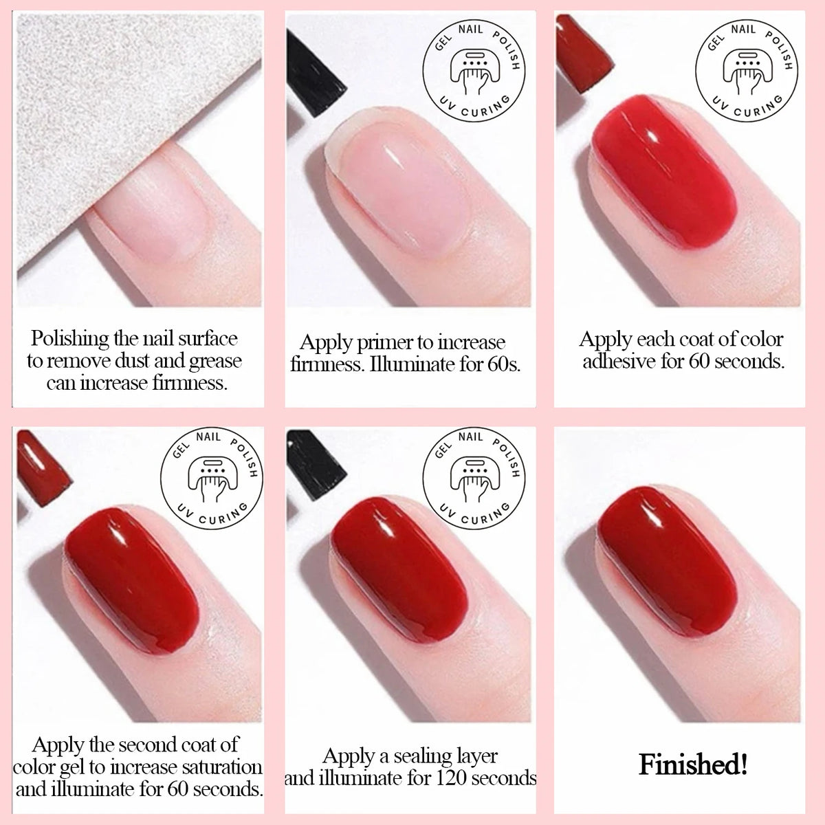 1-12pcs SHAKA Spring Broken Diamond Glue Brown Pink Red Gel Nail Polish 2026 New Atmosphere Essential For Christmas Nail Gel