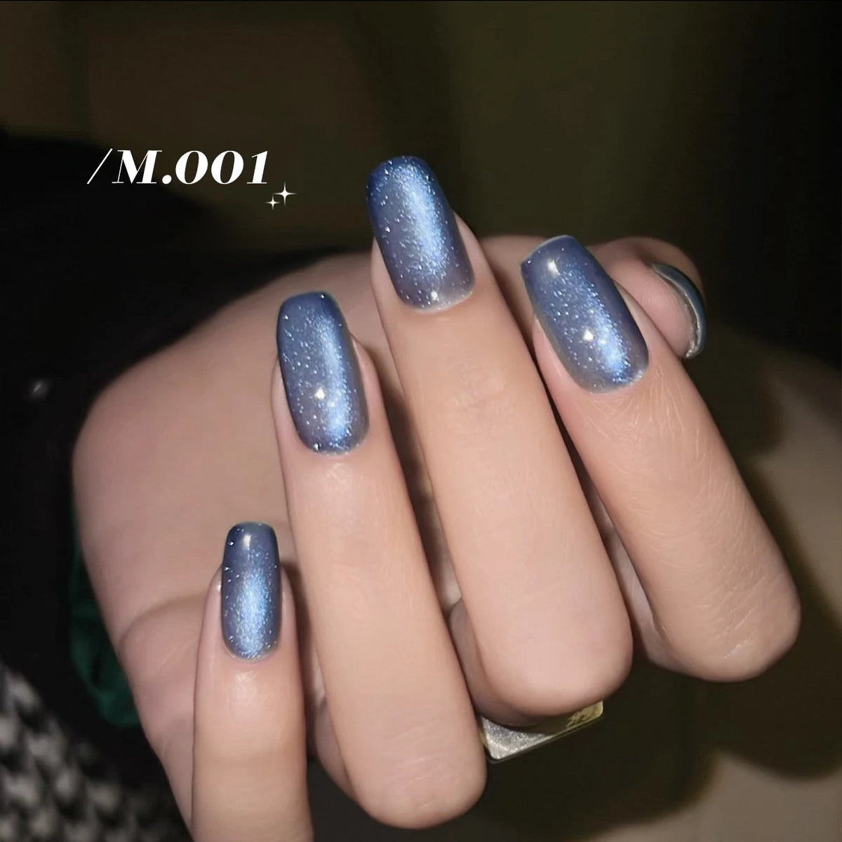 MIANEL 10ML 2026 New Satin Blue Glacier BubbleCrystal Cat Eye Gel Nail Polish For Nail Salons Blue Nails 1-8PCS