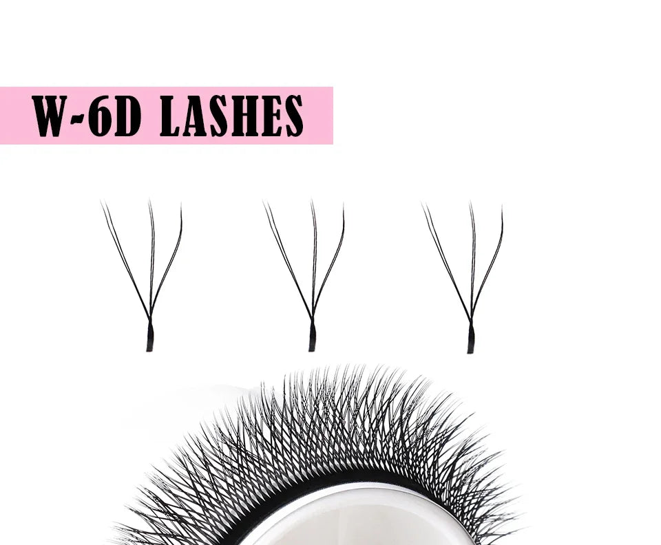 Befer Cilios YY/3D/4D/5D/6D W Shaped Fake Eyelashes Extension Technologic Fiber High Quality Soft Natural Professional