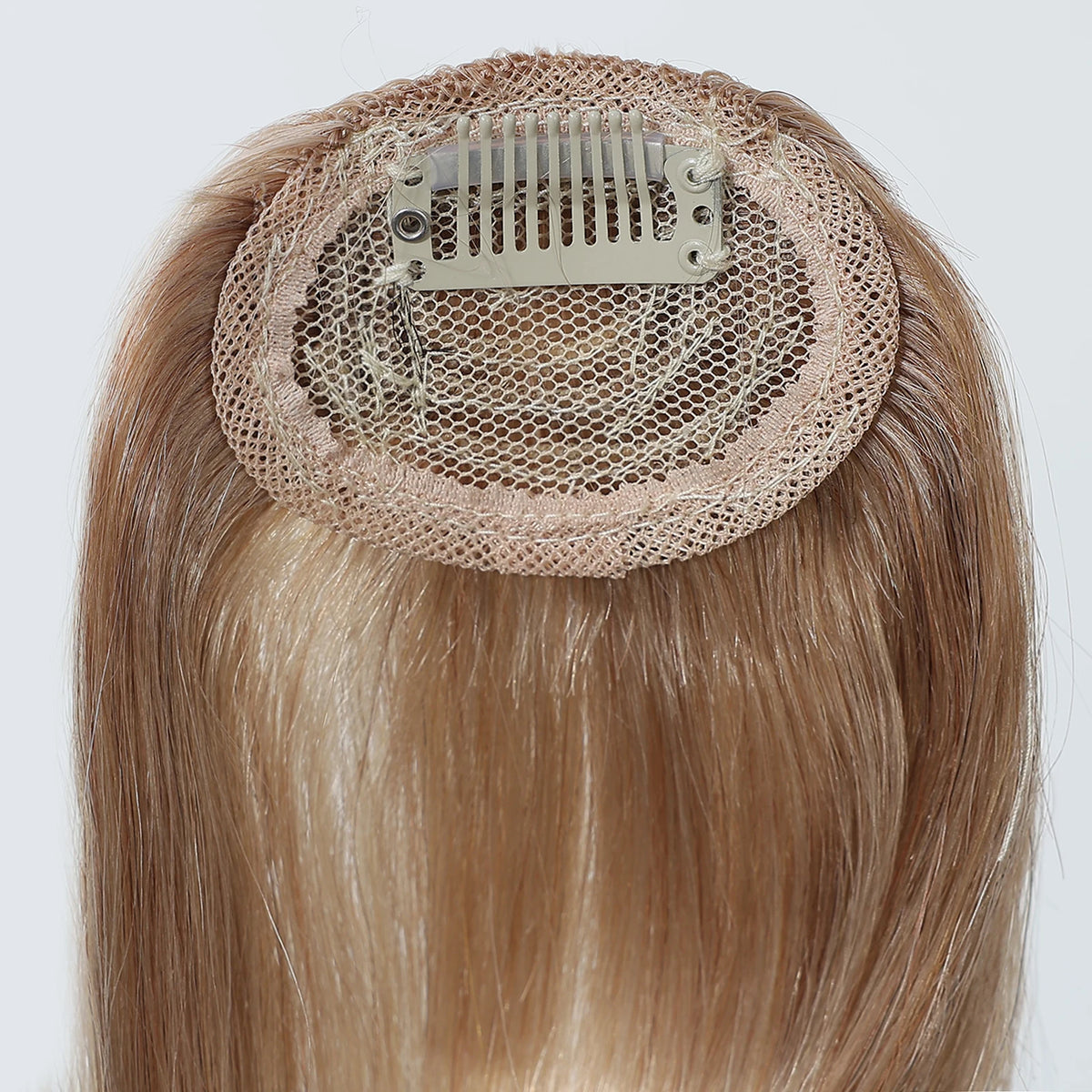 100% Human Hair Bangs Blonde Brown Wispy Bang Hair Clip in Bangs Fringe with Temples Hairpiece for Women Clip on Air Bang 4.5in