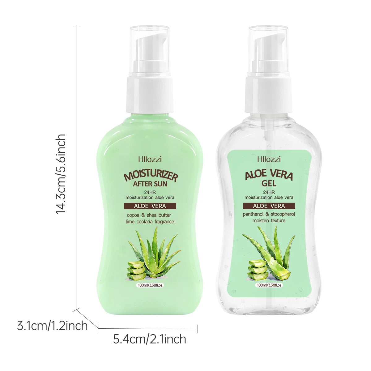 MOISTURIZER AFTER SUN ALOE VERA GEL，Quick absorption, non-greasy texture, post-sun hydration, suitable for both men and women