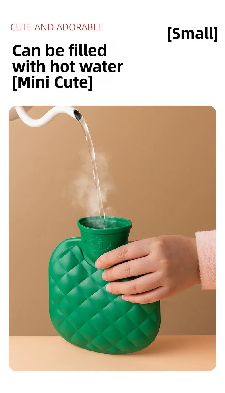 350/800ML Hot Water Bottles Bag Water-filling Hot-water Bag for Female Warm Belly Hands and Feet Keep Hand Warmer Hot WaterBag