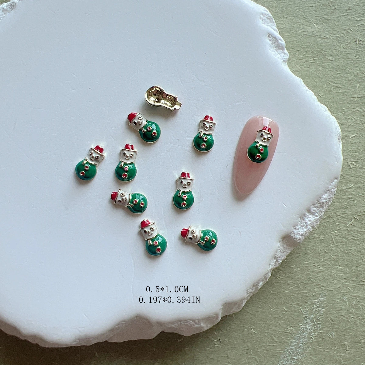 Nail Art Christmas Snowman Tree Gift Snowflake Deer Basic Design Deco Metal Charms Nail Deco Nail Art