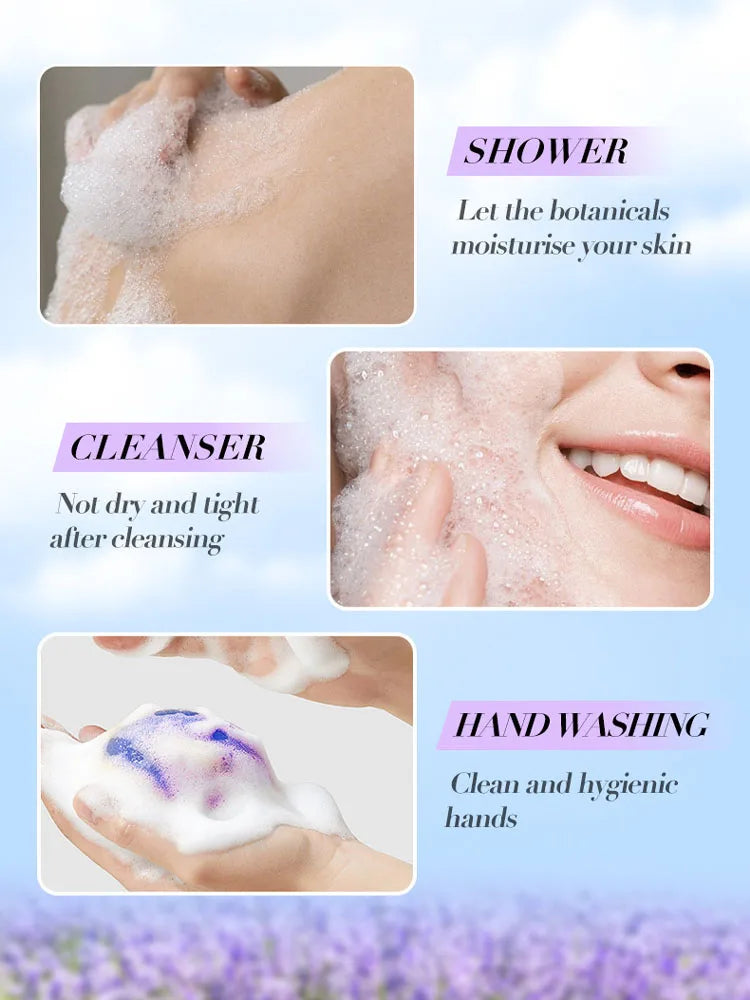 6PCS 4-In-1 Handmade Soap, Face & Body Cleansing, Gentle Cleansing, Moisturizing Care, Making Skin More Hydrated, Delicate And Smooth, Suitable For Daily Face Washing And Full-Body Bathing, Includes: Mint, Sea Salt, Jasmine,