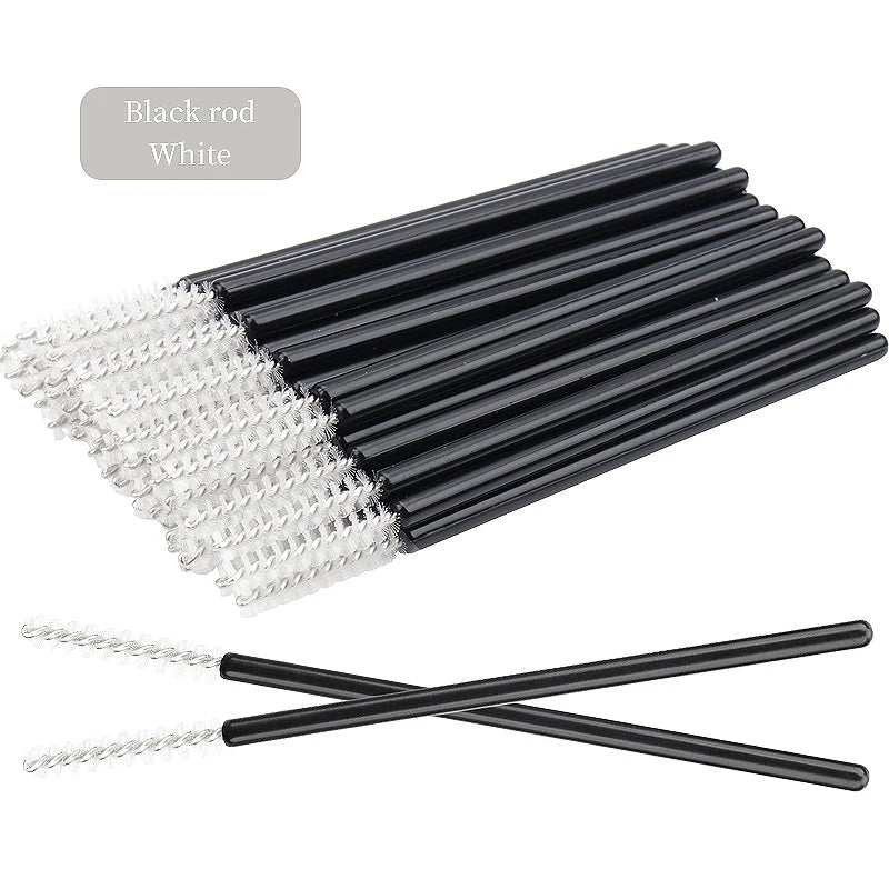 200/500 Pcs Eyelash Brushes Disposable Crystal Fine Head Eyebrow Brush  Mascara Wand Applicator Lashes Extension Makeup Tools
