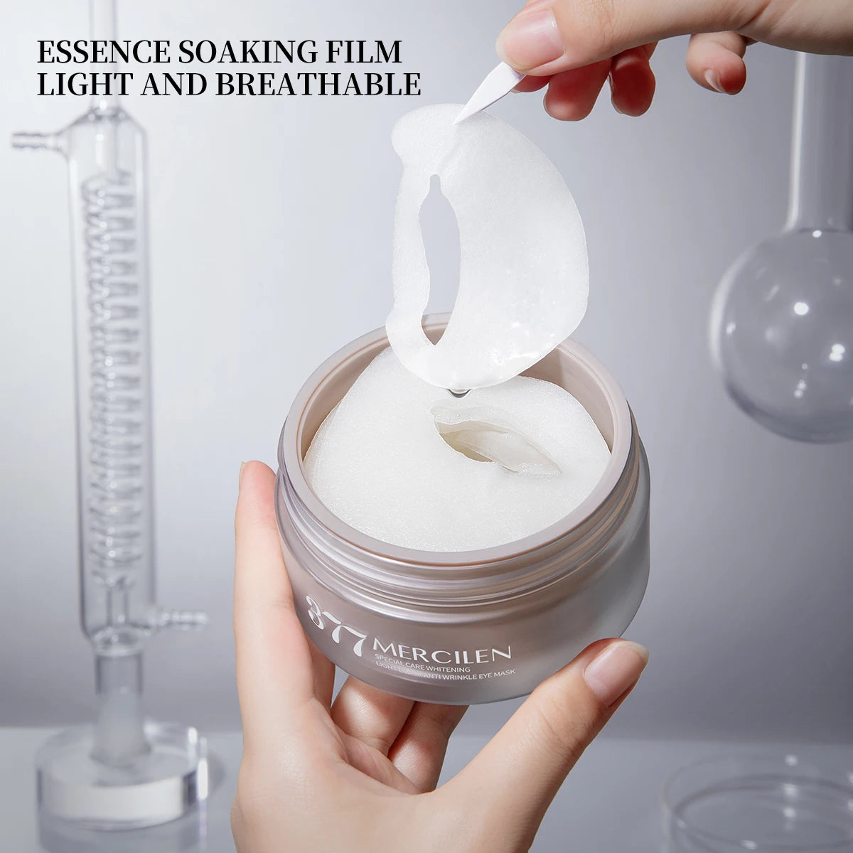 Mercilen Eye Mask 60 Pieces, Contains Niacinamide, Collagen, and Hyaluronic Acid to Tighten and Moisturize the Skin Around the Eyes, Making It More Hydrated and Radiant, Goodbye to Dryness and Dullness, Suitable for All Skin