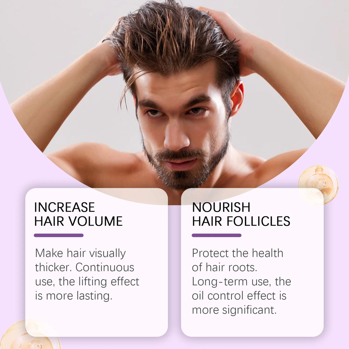 Hoegoa Hair Styling Mousse Deep Moisturizing Long Lasting Styling Oil Control Refreshing Reduce Frizzy Hair Volumizing Mousse