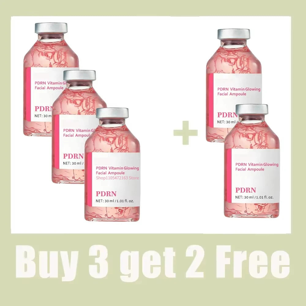 Deep Collagen Peptide Pink PDRN Ampoule Essence Intensive Brightening Moisturizing Firming Smooth Fine Lines Daily Facial Care