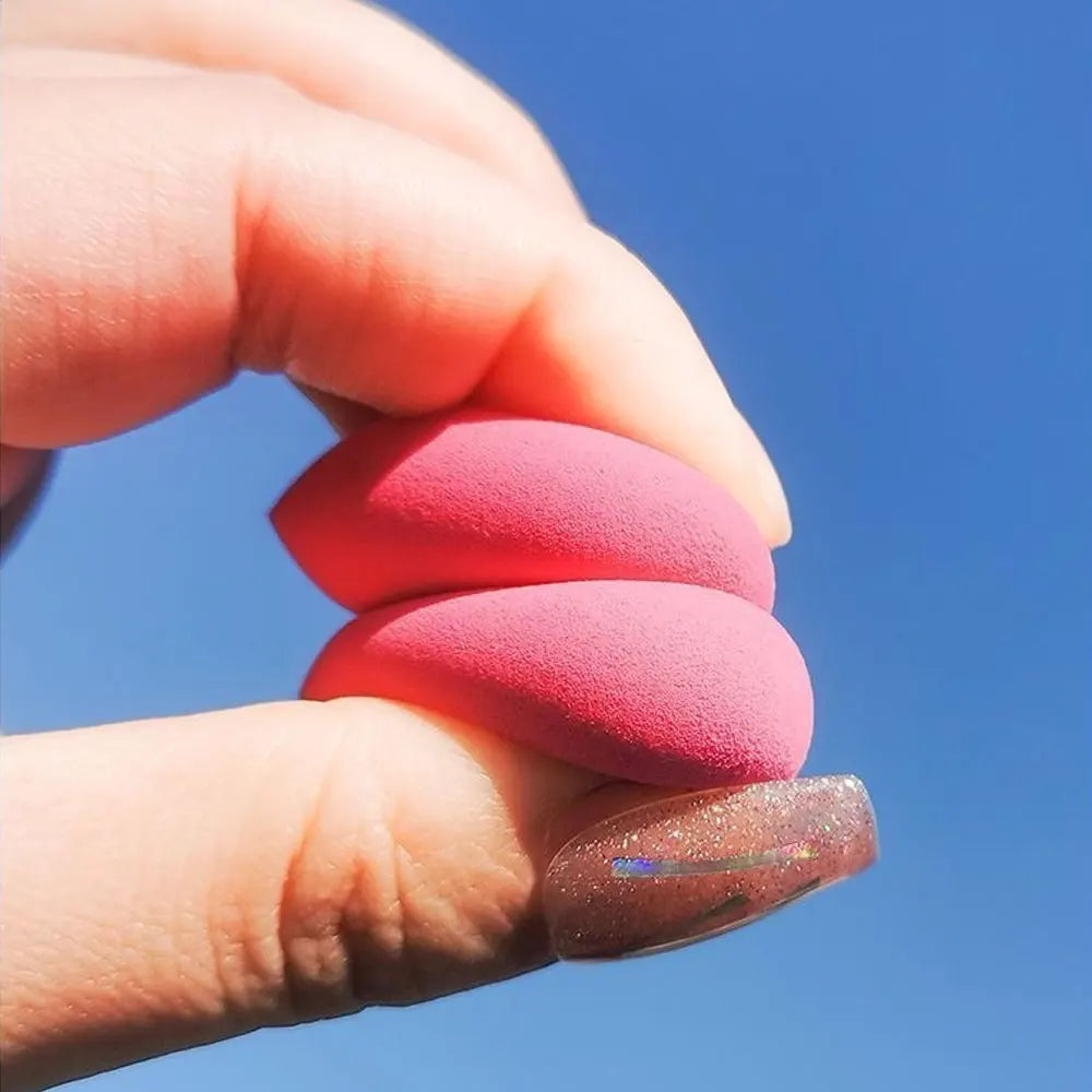 5/15pcs Mini Makeup Sponge Wet&Dry Dual-use Beauty Sponge Pink Slanted Droplet Shaped Makeup Powder Puff Beauty Tools