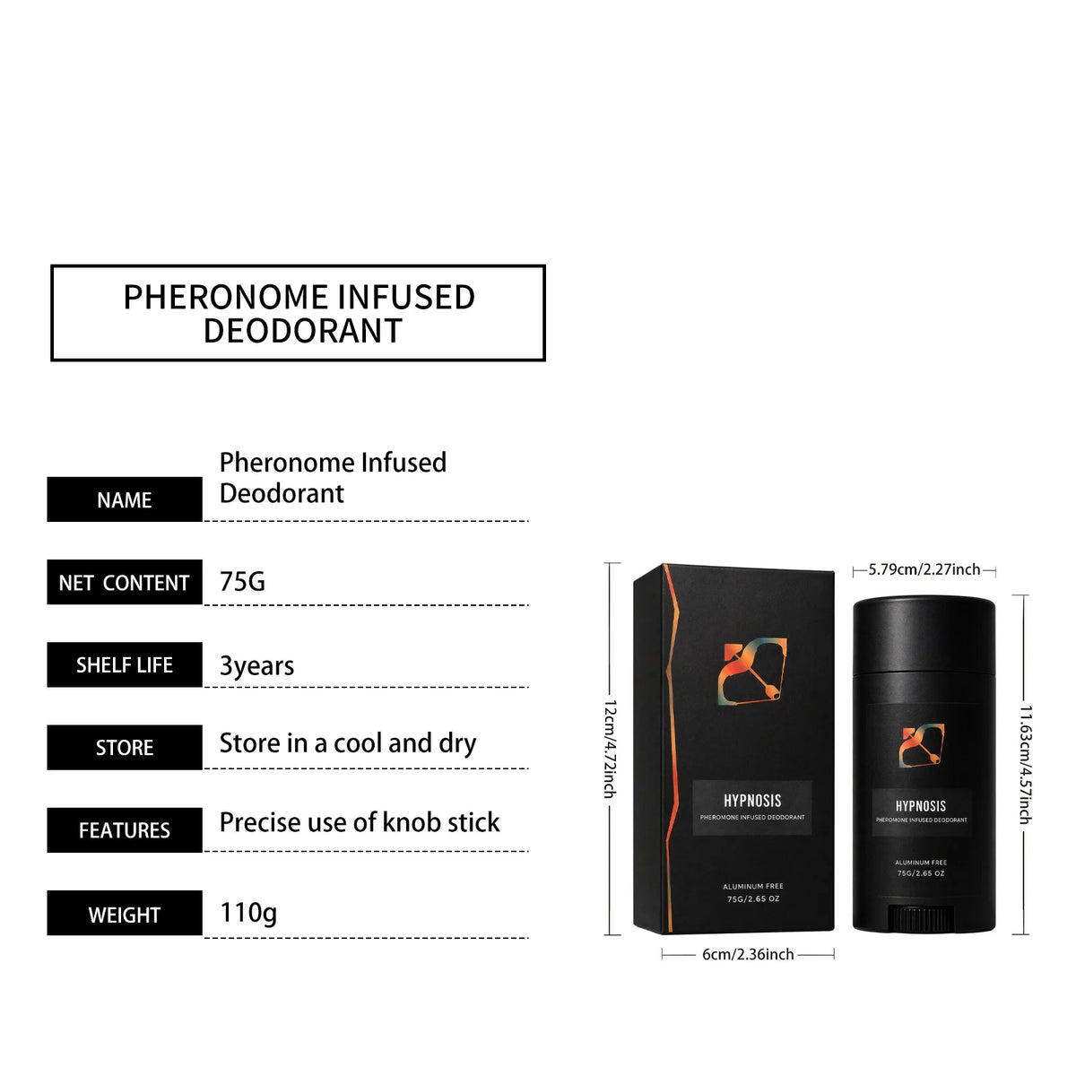 Men Deodorant Stick Long Lasting Fresh Moisture Absorbing Smooth Apply Reduce Stickiness Mild Non Irritating Underarm Deodorant