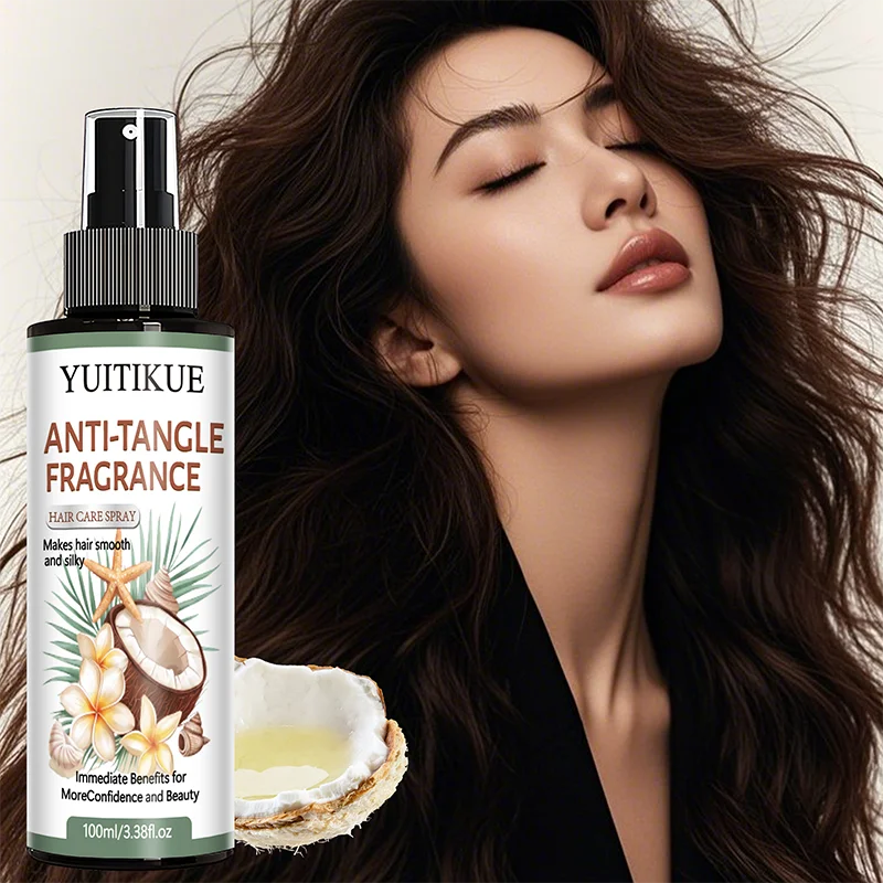 YUITIKUE Coconut Argan Oil Hair Care Spray - Detangle, Moisturize & Add Shine to All Hair Types