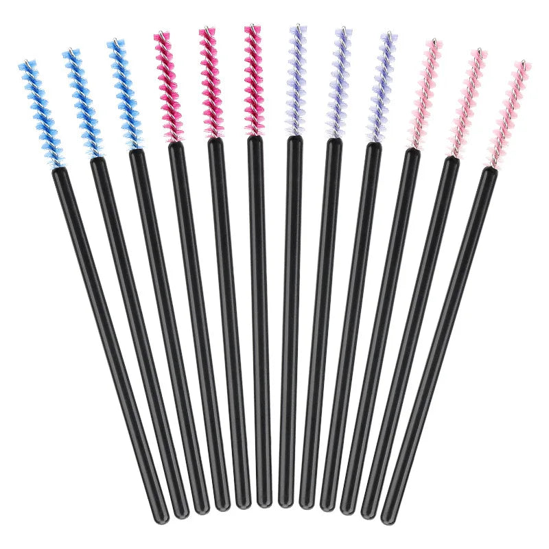 200/500 Pcs Eyelash Brushes Disposable Crystal Fine Head Eyebrow Brush  Mascara Wand Applicator Lashes Extension Makeup Tools