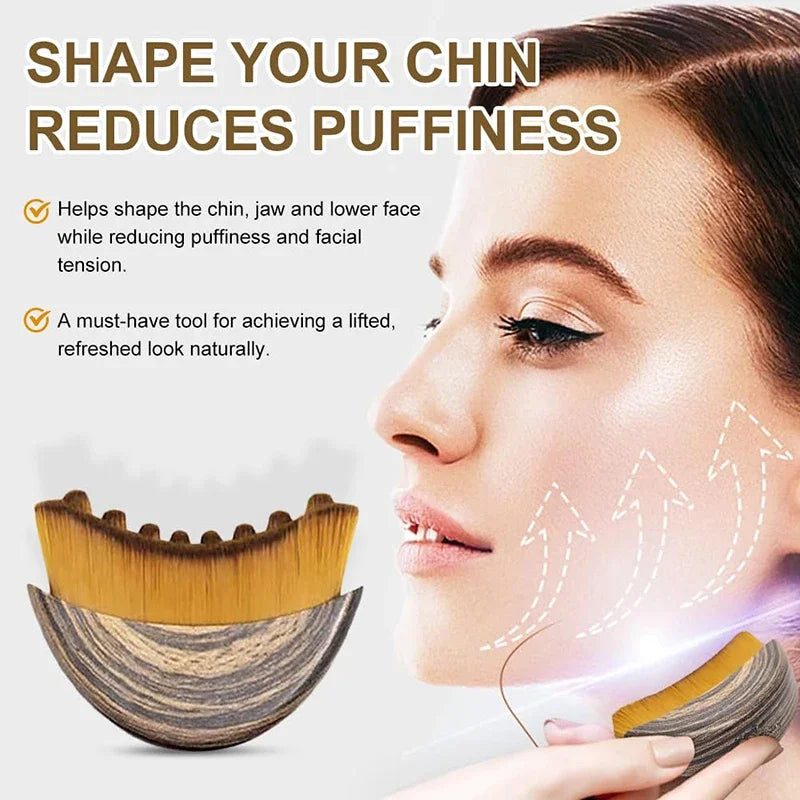 Contour Face Brushes 1Pc Lymphatic Drainage Massager Facial Massager Face Chin Skin Sculpting Tool for Face Ergonomically Makeup