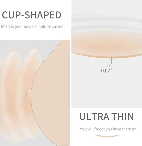 Round Reusable Breast Petals Lift Invisible Silicone Bra-less Pasties Pad Nipple Cover Invisible Petal Adhesive Stick on Bra