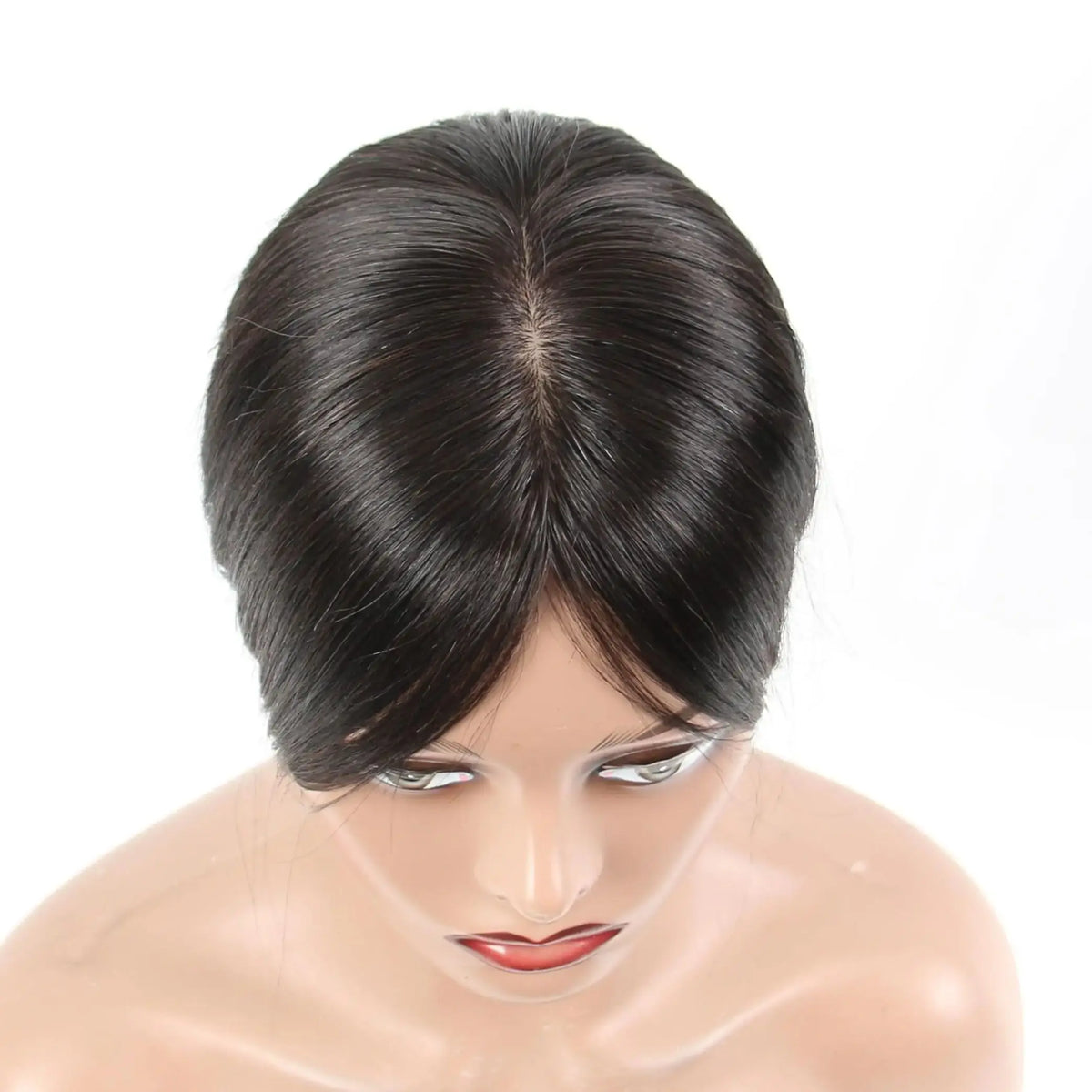 6*6 Silk Top Virgin European Human Hair Wig Bangs Natural Hairline Silk Base Glueless Elastic Cap Breathable Wear To Go Wig For