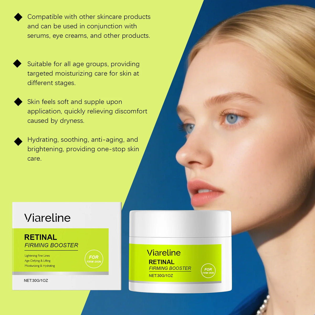 Retinol Firming Booster Cream with V Line Face Lifting Mask Set Full Face Anti-Aging&Jawline Tightening,Collagen Anti Wrinkle Moisturizer,Powerful Anti Swelling&Lifting Effect,Double Chin Reducer Facial Contour Lifting Skin C