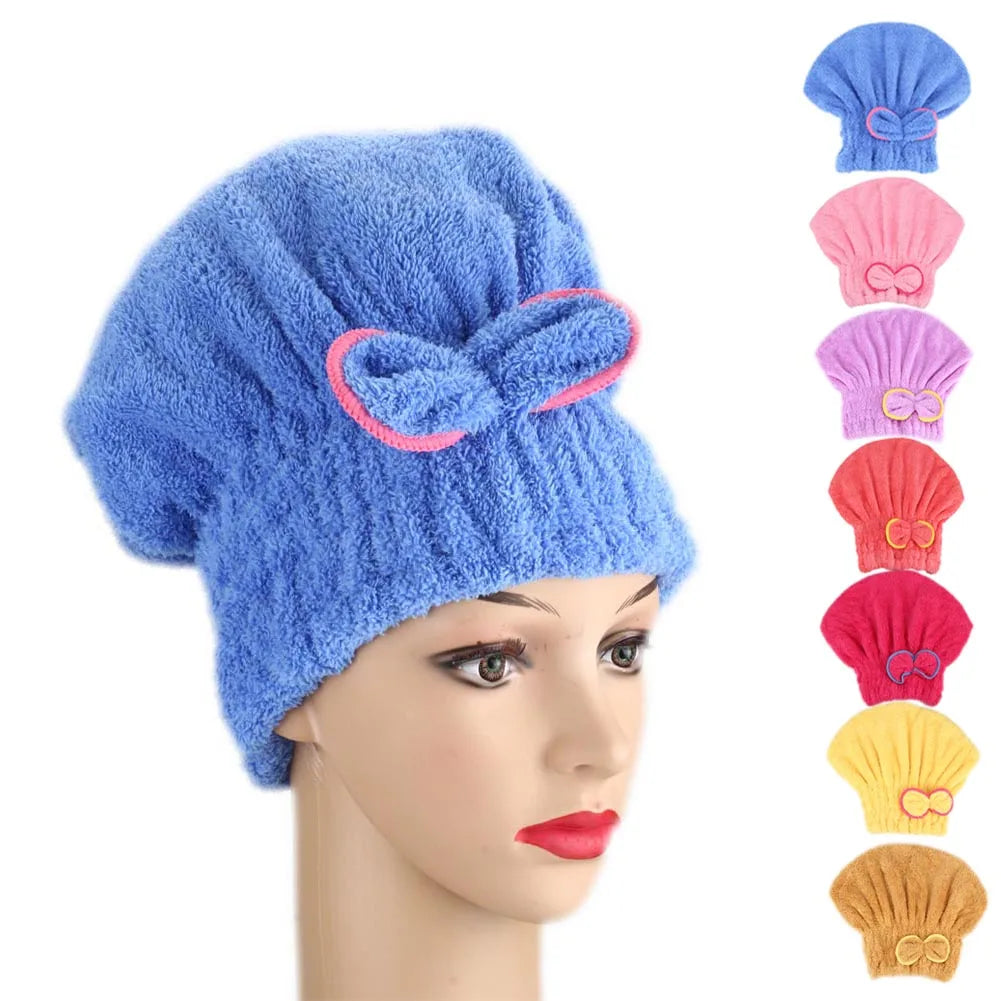 Soft Microfiber Quick Dry Hair Hat for Women Men Unisex Lightweight Towel Turban for Swimming Shower Yoga