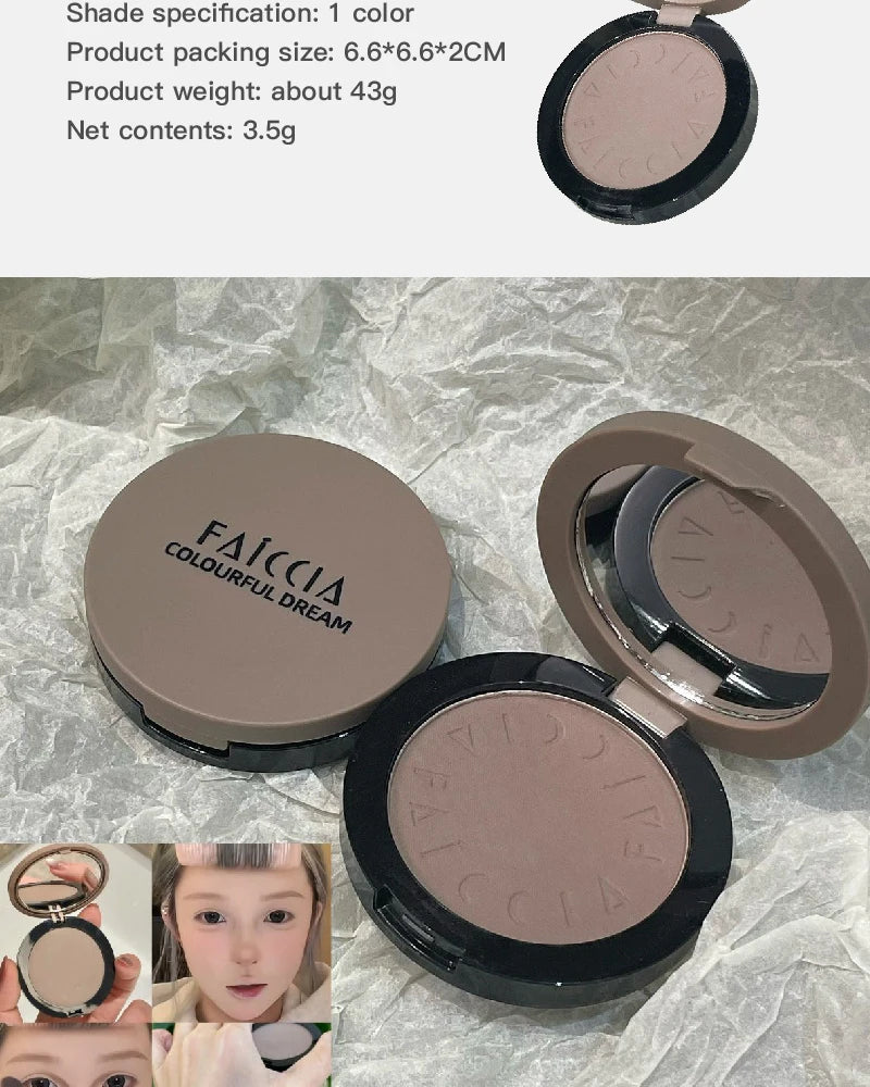 Monochrome Nose Shadow Contour Palette Natural Matte Cement Grey 3D Facial Bronzer Powder Cosmetic Highlight Brighten Contouring