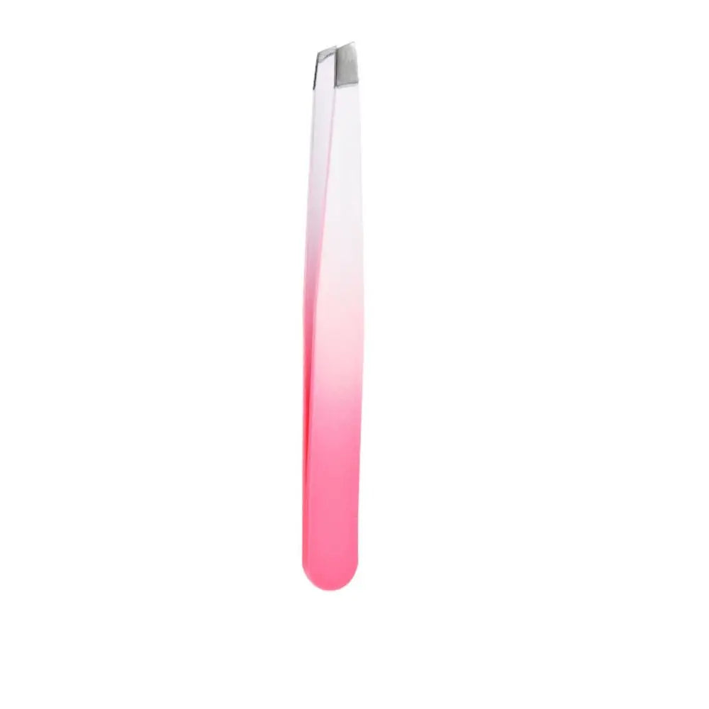 Colorful Eyebrow Pliers Stainless Steel Hair Removal Eye Brow Tweezer Multipurpose Eyelash Extension Oblique Mouth Tip Make Up