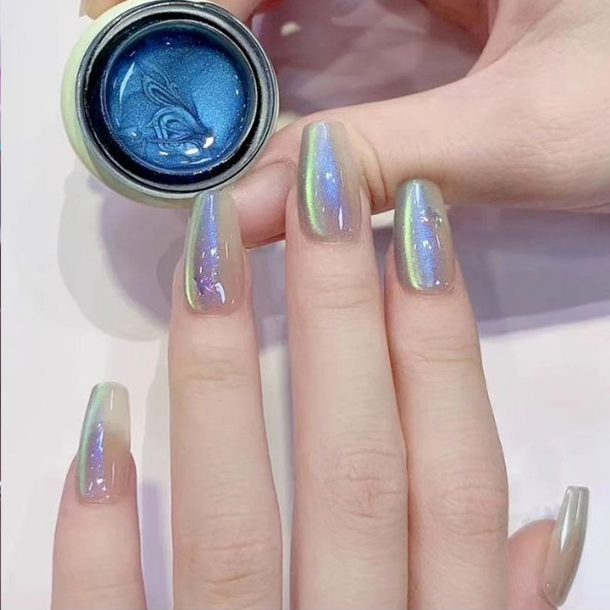 MIANEL 2026 New 12ML Aurora Night Cat Eye Gel Nail Polish Flash Sparkle Holographic Crystal Dual Light Silk Glass Bead Nail Art