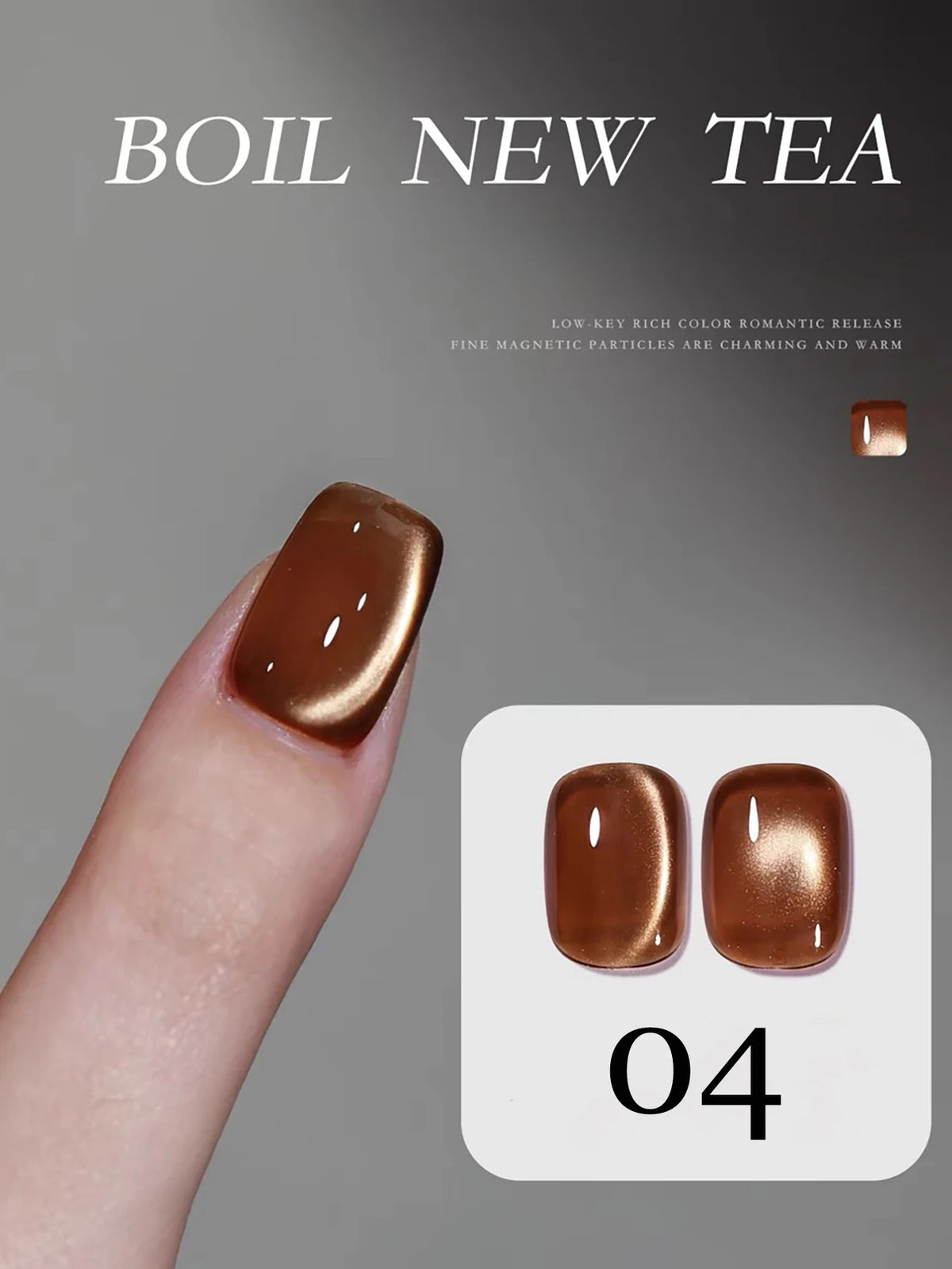 1-12pcs WS Autumn Winter Nails Golden Red Cat Eye Gel Nail Polish Whitening Popular Dopamine Nail Shop Nail Art Nail Supplies