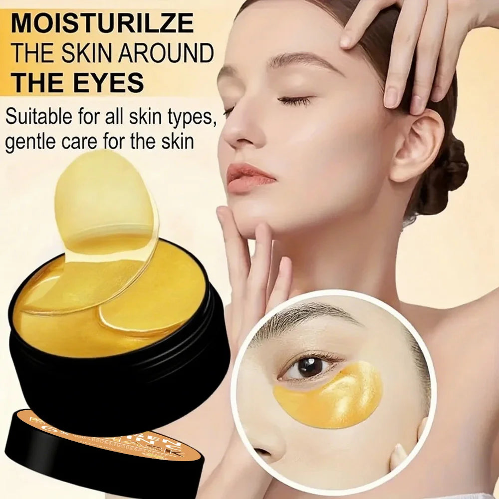 Collagen Vitamin Eye Mask 90g - 6x Moisturizing, Brightens & Multi-Care, Hydrating Serum, for All Skin Types, Gentle Formula