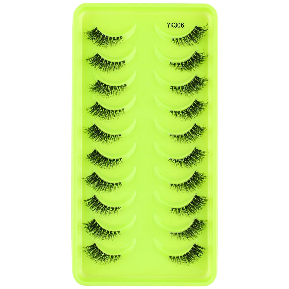 SHIDISHANGPIN 3/6/10 Pairs Half Lashes 3D Mink Lashes Faux Mink Natural Lash Soft Wispy Eyelash Dramatic False Eyelashes Makeup