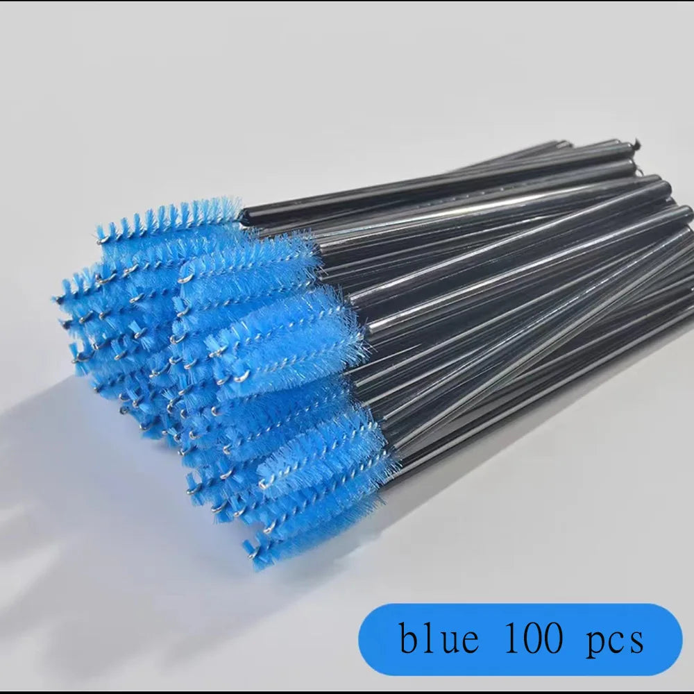 100 Pcs Disposable Eyelash Mascara Brushes for Eye Lashes Extension Eyebrow and Makeup of Makeup Tools