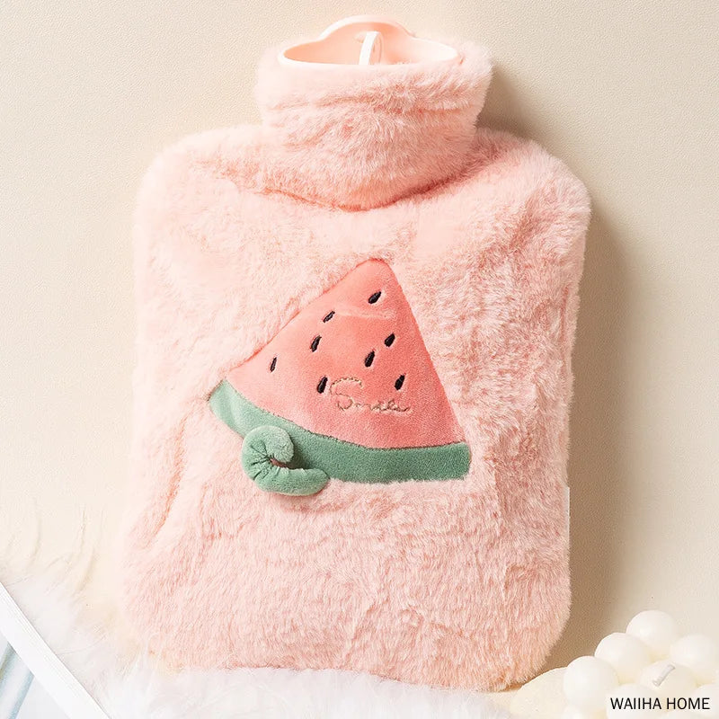 500ML Hot Water Bottles Bag Water-filling Hot-water Bag for Female Warm Belly Hands and Feet Keep Hand Warmer Hot Water Bag
