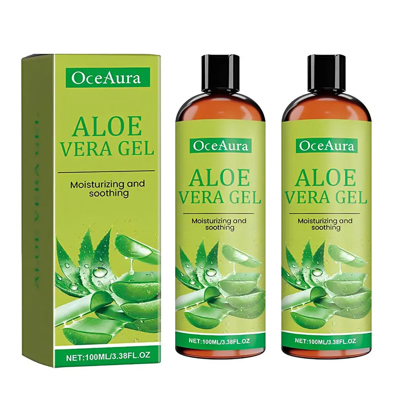 Natural Aloe Vera Gel Sunburn Repairing Treatment,Moisturizing Nourishing Hydrating Face Cream Skin Care Face Body Cream