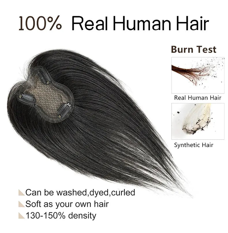 100% Human Hair 7X10cm Butterfly Hairnet Extensions Improve Hair Volume Hair Topper Wig Piece Swiss Lace Pieces Wigs for Women