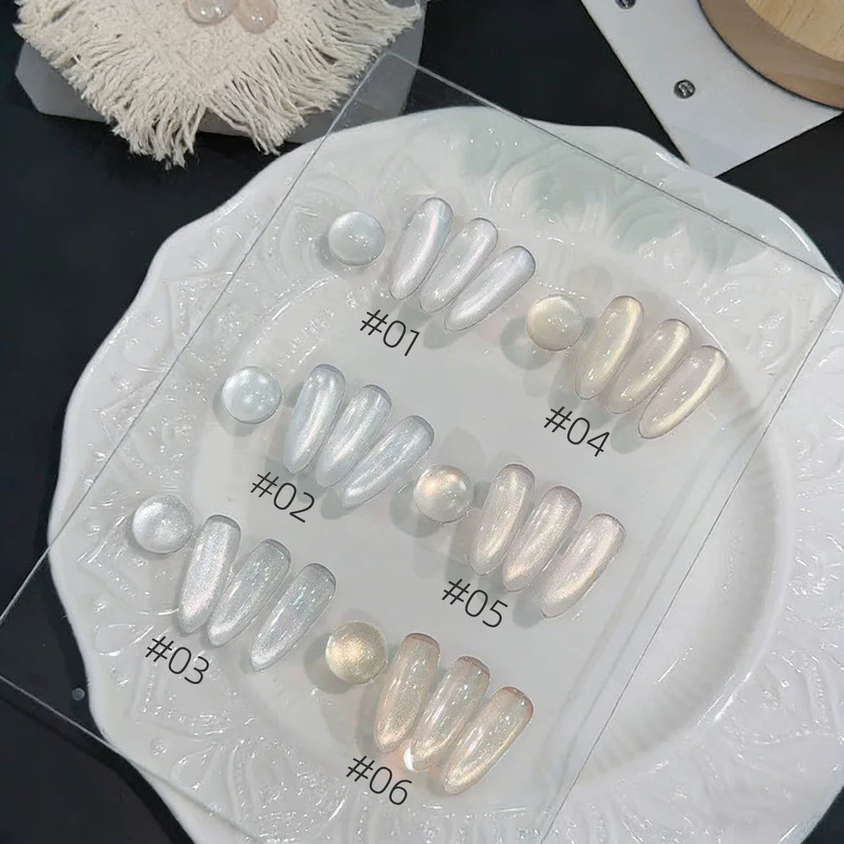 MN 12ML Autumn And Winter Ice Transparent Jelly Boiled Water Cat Eye Gel Nail Polish Perfect For Christmas Halloween White Nail