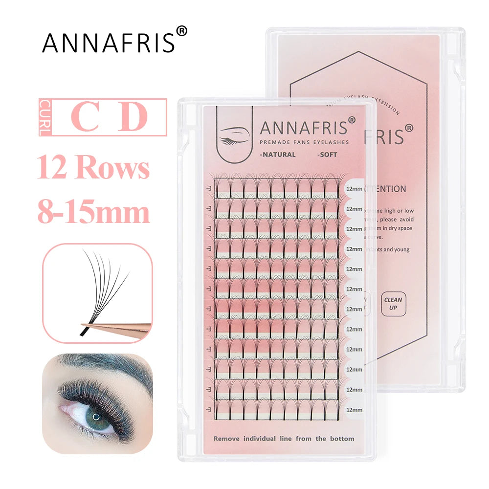 GLAMLASH Color Lash Purple Blue Brown Green Red White Pink Yellow Eyelash Extensions Individual False Colored Mink Lashes Makeup