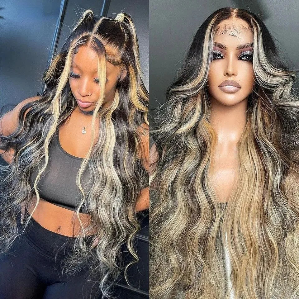 Navy Blue Light Pink Deep Wave Lace Front Wigs Free Part Long Curl Wavy Heat Fiber Synthetic Wig Makeup Cosplay Black Women Use