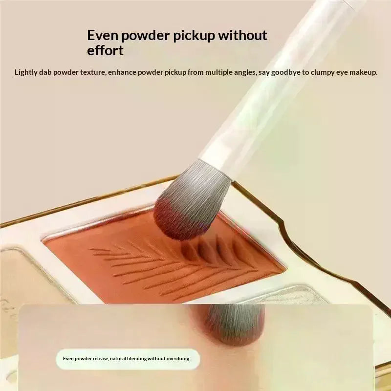 10Pcs Natural Eye Makeup Brushes Set With Storage Bag Detail Eyeshadow Brush Makeup Brush White Ultra Soft Makeup Tool