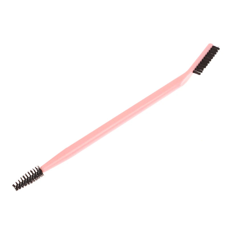 Double Headed Eyebrow Brush Eyelash Comb Reusable Salon Makeup Tool For Brow Grooming Eyelash Shaping