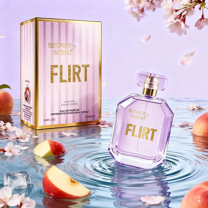3.4fl Oz Women's Eau De Parfum - Love Spell Super Fresh Sweet Peach Aroma- With Peach, Cherry Blossom, and Red Apple- Medium Int