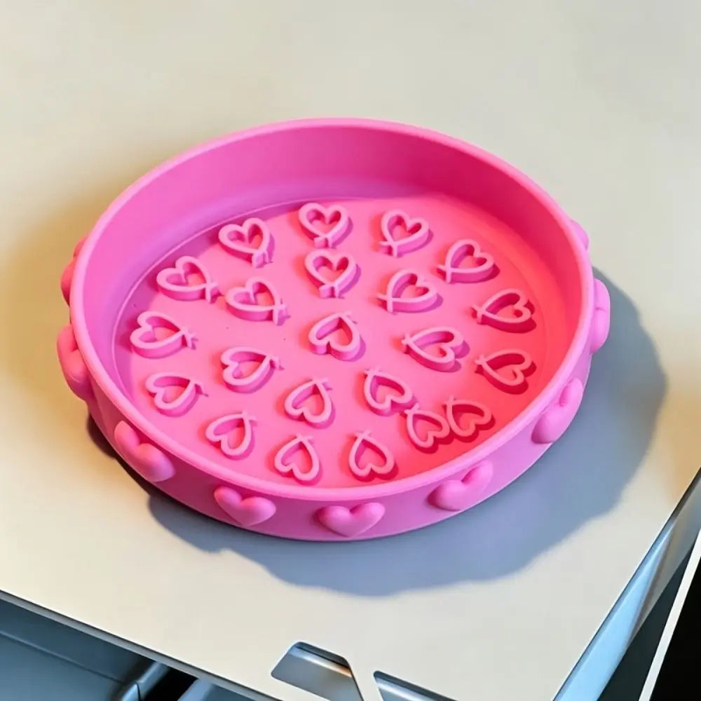 Cute Brush Cleaning Tray Portable with Textured Base Makeup Brush Cleaner Bowl Scrubbing Pad Cleaning Mat Brush Cleaning Tool