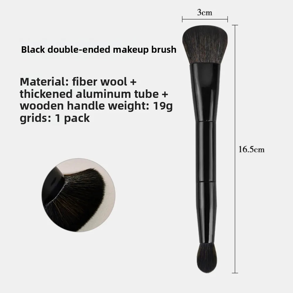 Double Head Makeup Brush 2 In 1 Blush Brush Concealer Highlighter Powder Brushes Blending Contouring Brush Beauty Make Up Tools