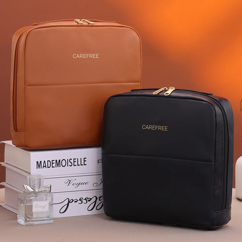 Portable Standing Up Bag Large Capaci Travel Waterproof Toiletry Storage Bag for Brues Cosmetic Tools Women's Makeup Organizer