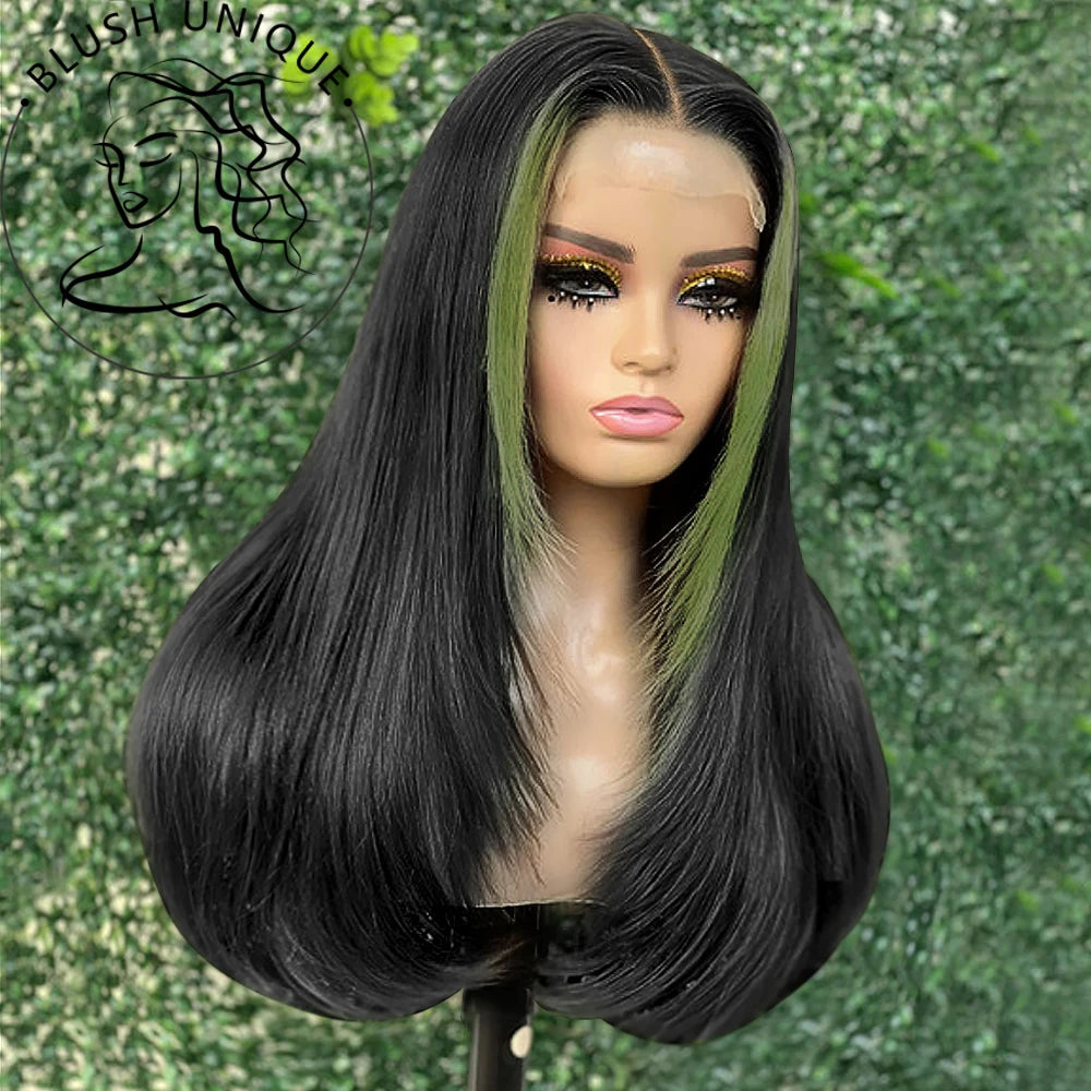 HD Straight Lace Front Wig Layered Wigs Reddish Brown Layered Cut Lace Wigs Copper Red Synthetic Butterfly Haircut Glueless Wigs