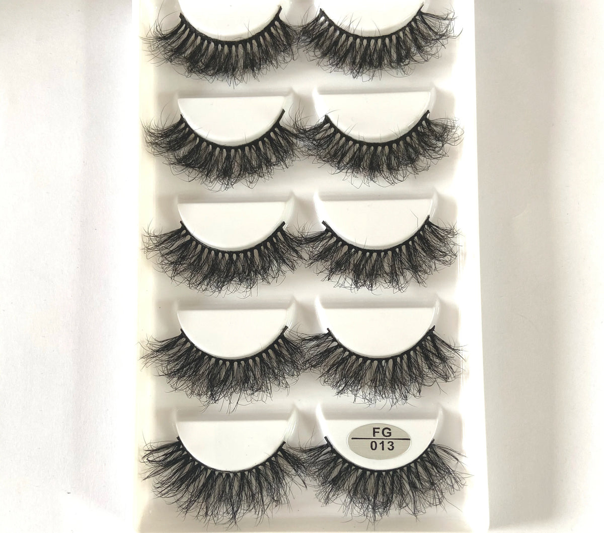HBZGTLAD 5Pairs Handmade Mink Lashes Short False Eyelashes Dense Natural Long Messy Eye Lashes Reusable Stage Makeup Eyelashes